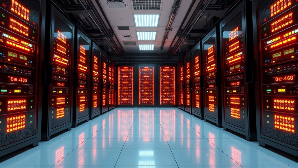Secure server room with glowing equipment and professional security infrastructure, representing digital asset protection and account security measures